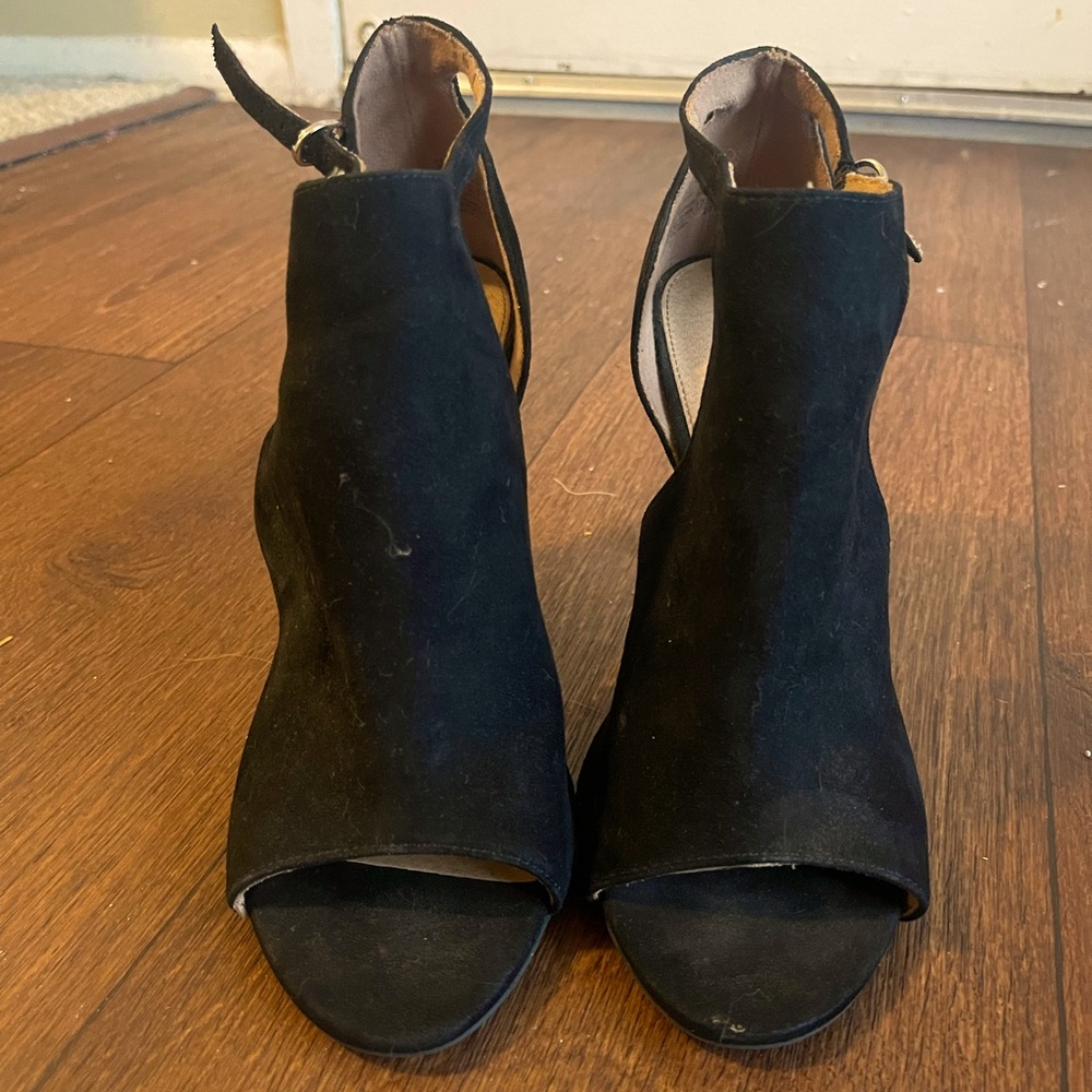 Black Open-Toed Heels